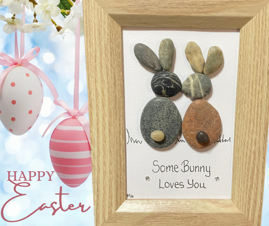 Easter pebble picture - a keepsake beyond chocolate