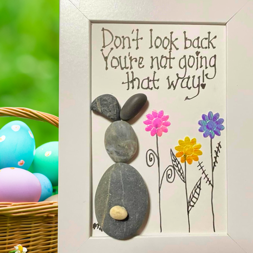 Easter pebble picture - a keepsake beyond chocolate
