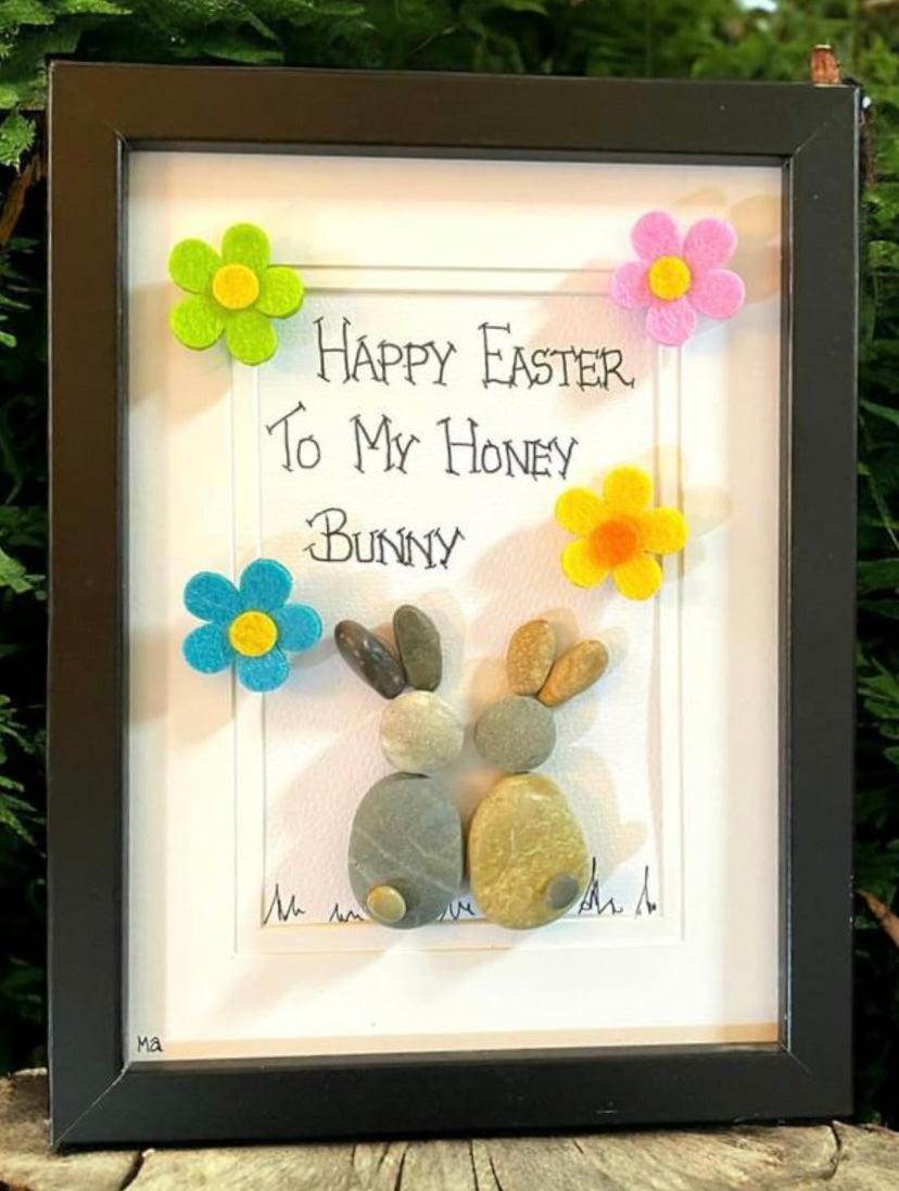 Easter pebble picture - a keepsake beyond chocolate
