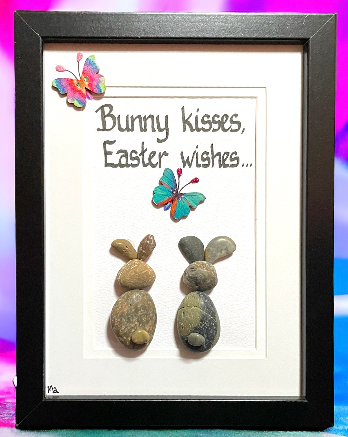 Easter pebble picture - a keepsake beyond chocolate