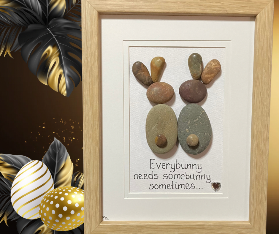 Easter pebble picture - a keepsake beyond chocolate
