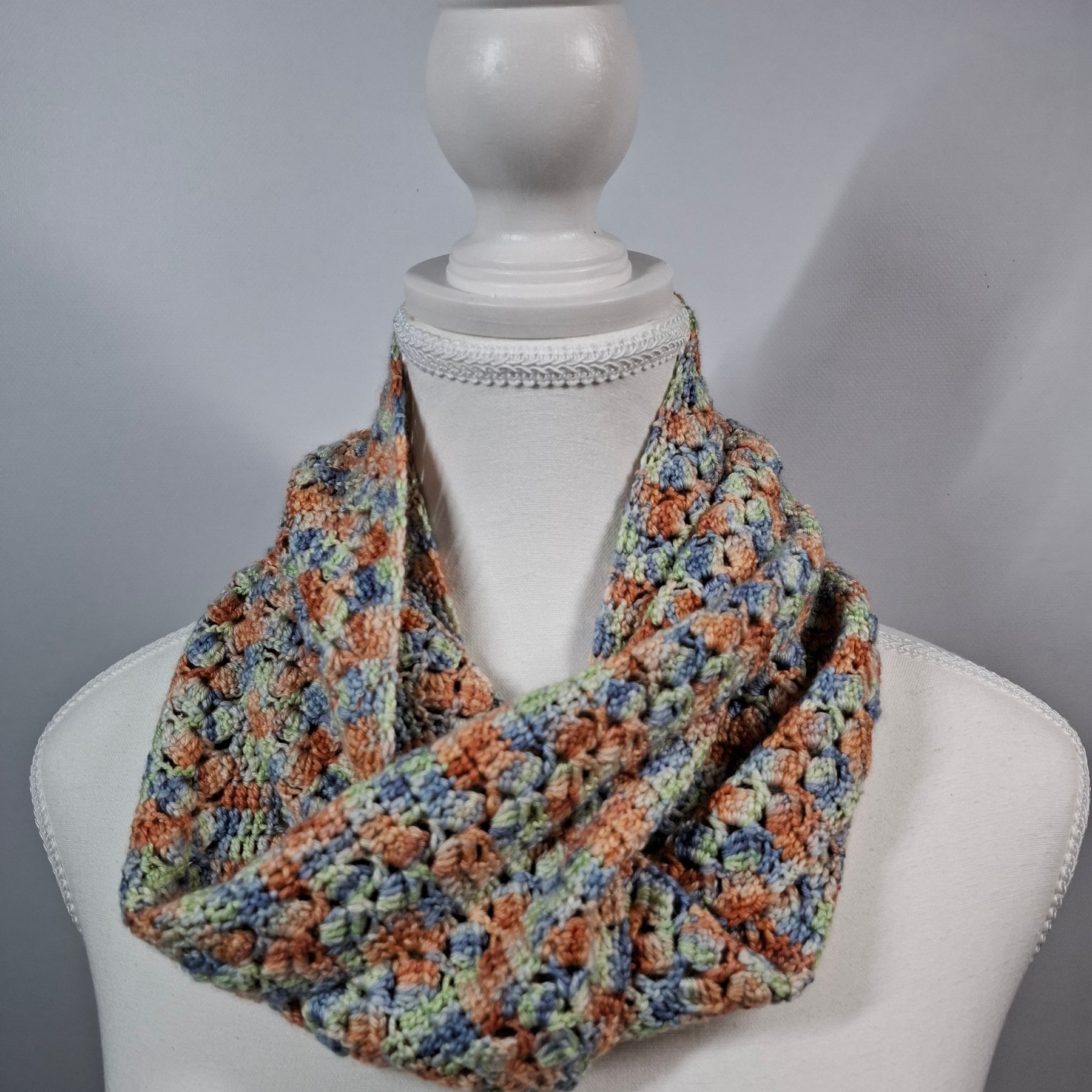 Merino Silk Infinity Scarf - "The Blind Girl"