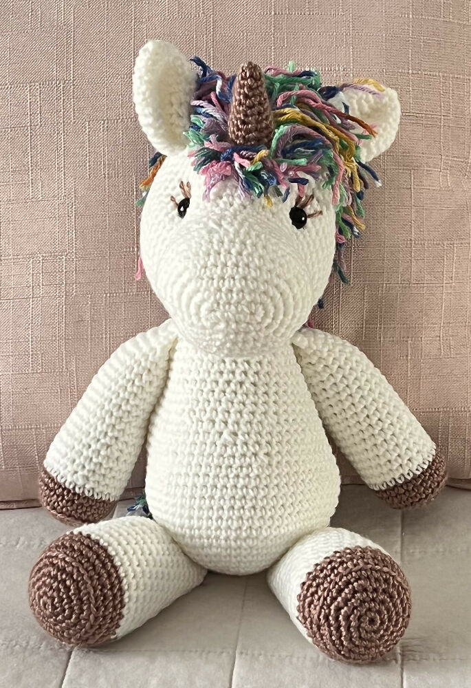 Umaiza the Unicorn Crochet Soft Toy