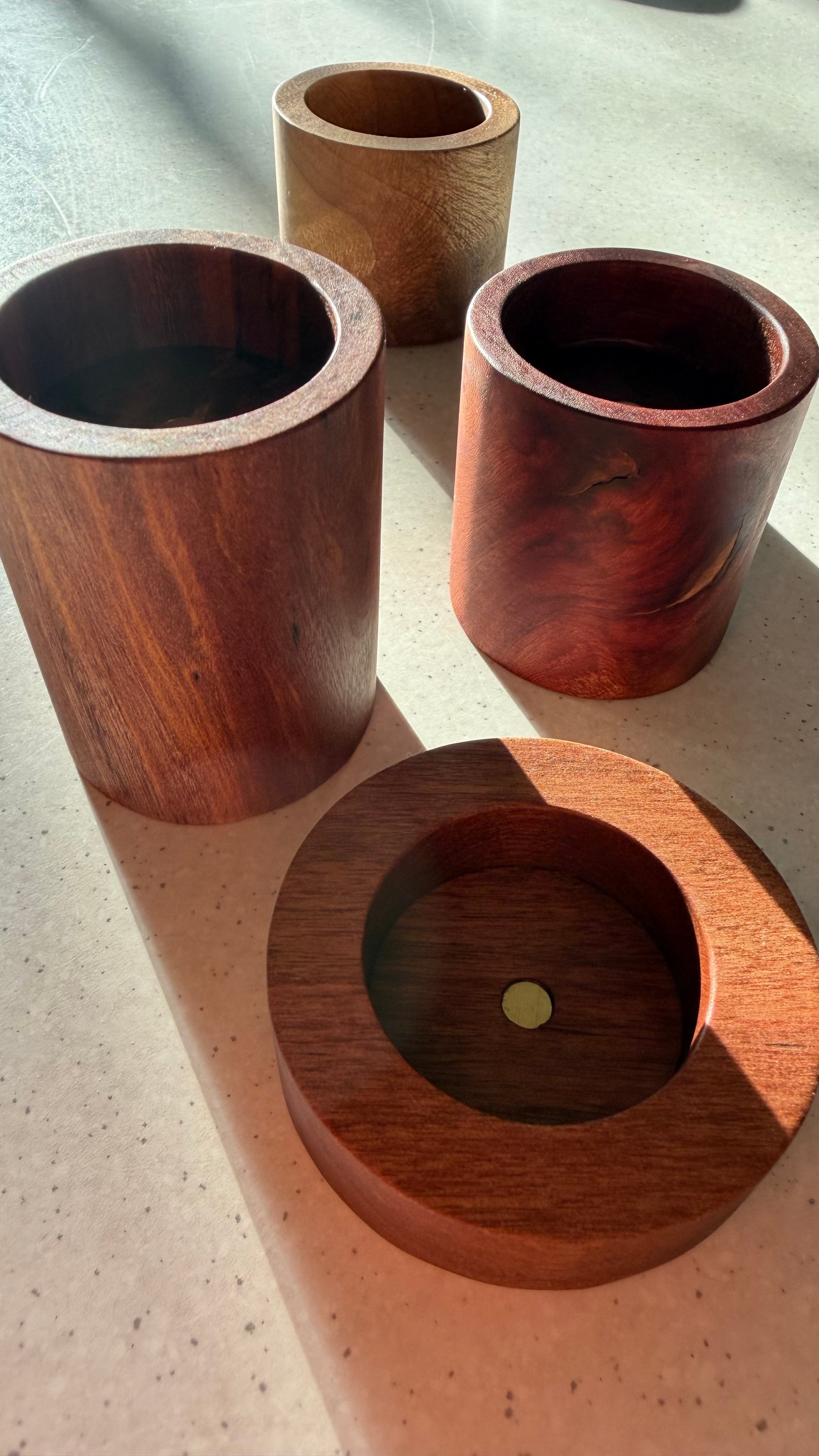 Wooden Tea Light Candle Holder