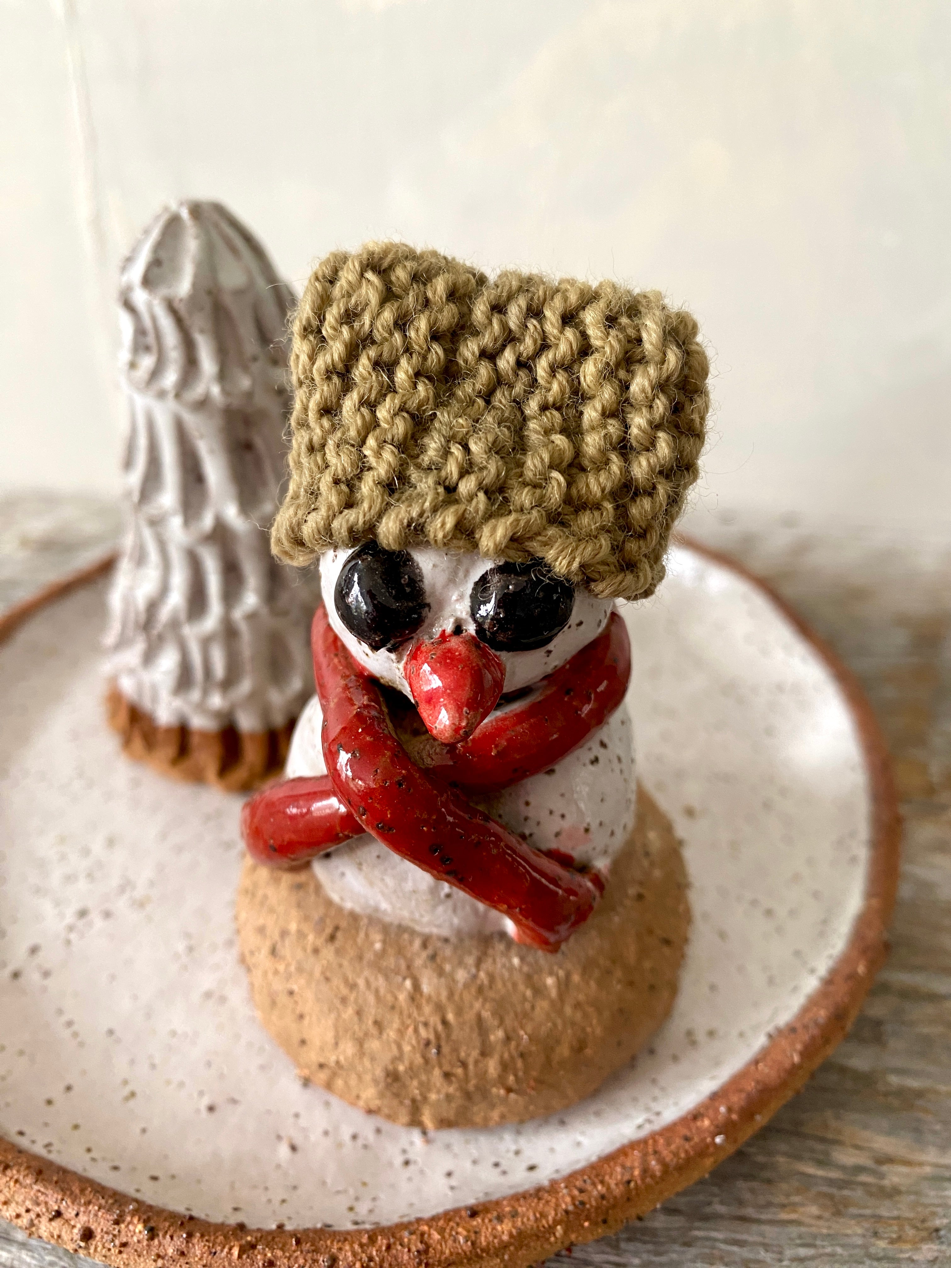 A Magic Christmas Set with Snowman, Tree & Candle