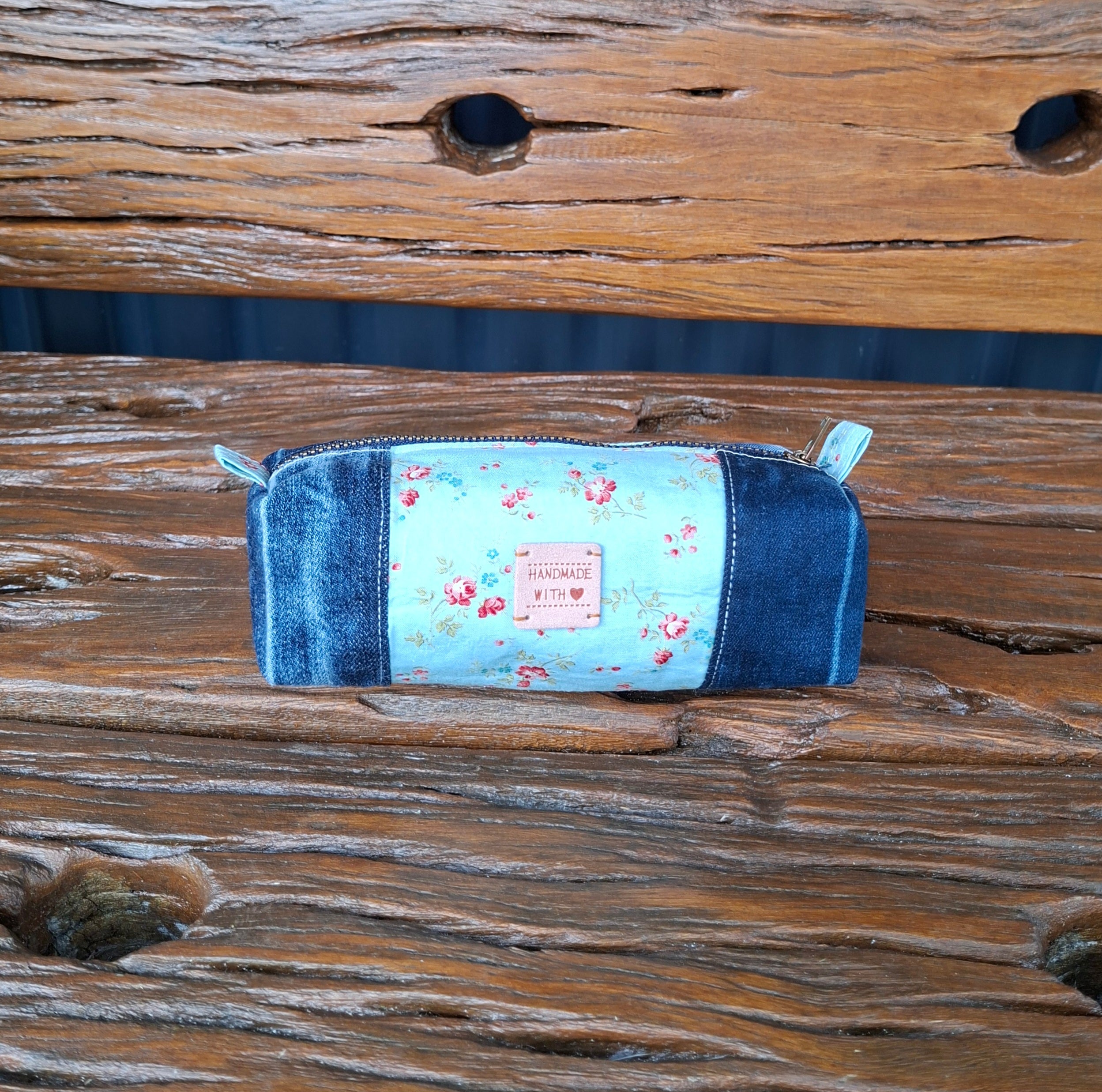 Recycled Denim Box Pouch