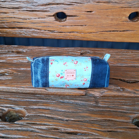 Recycled Denim Box Pouch