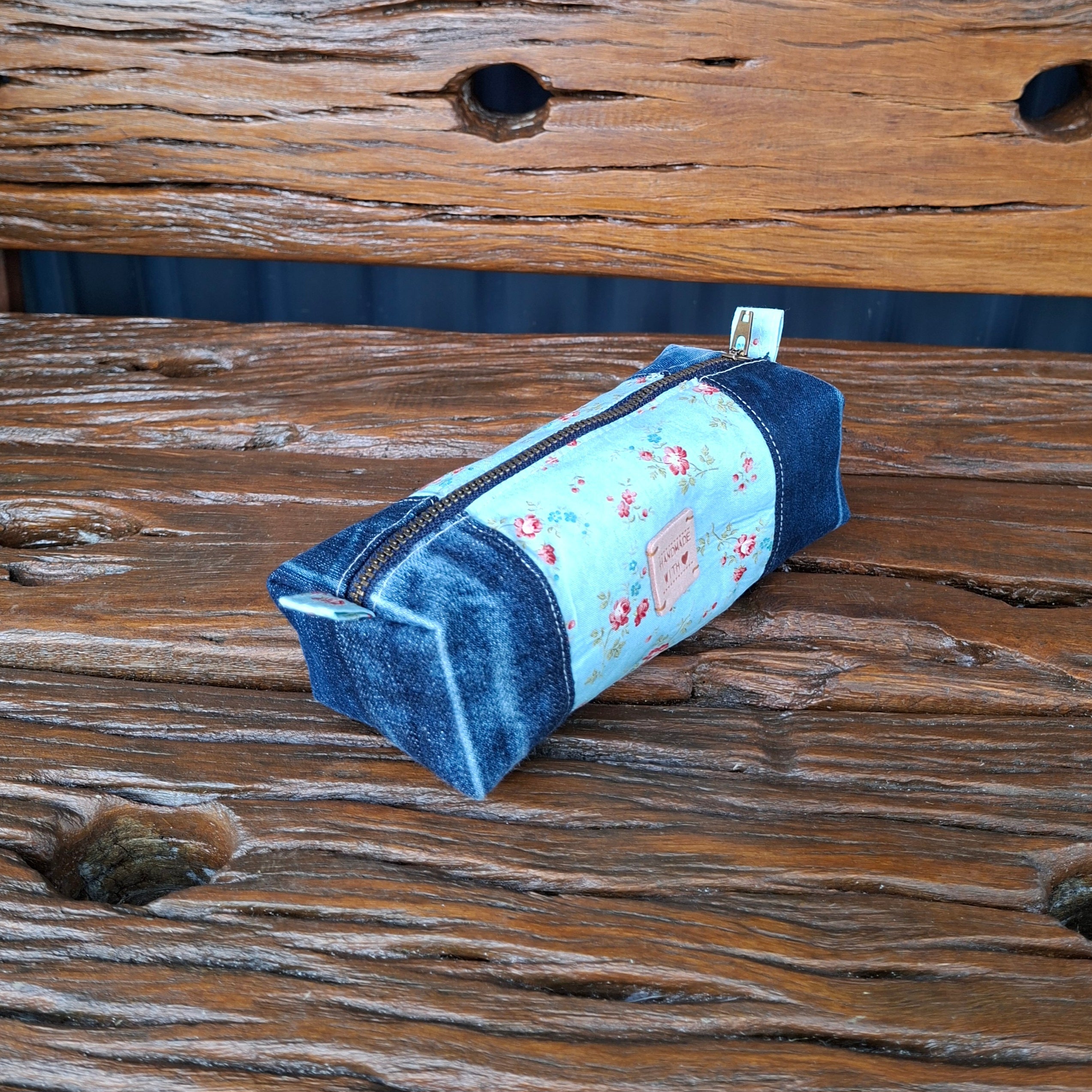 Recycled Denim Box Pouch