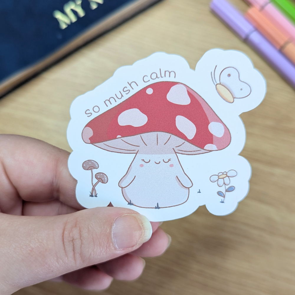 so mush calm sticker 1