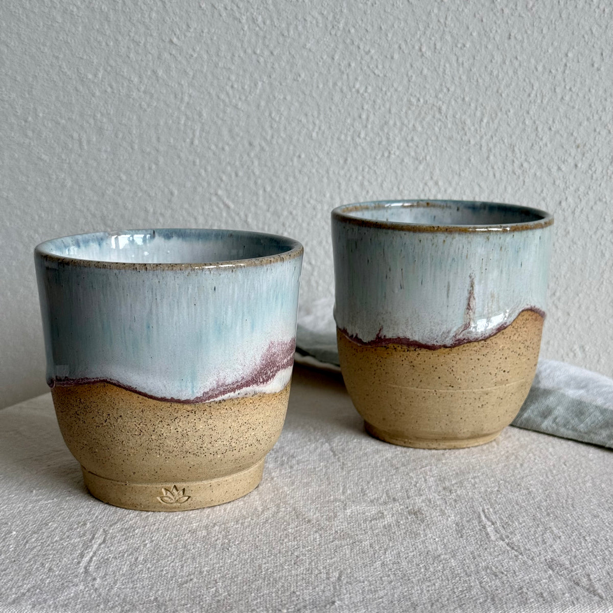 Cove Ceramic Tumbler - Handmade Handleless Cup - 320ml