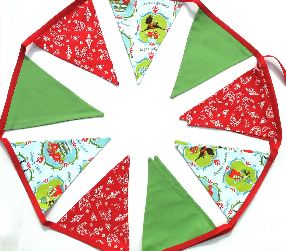 Bunting Vintage style Xmas 1d