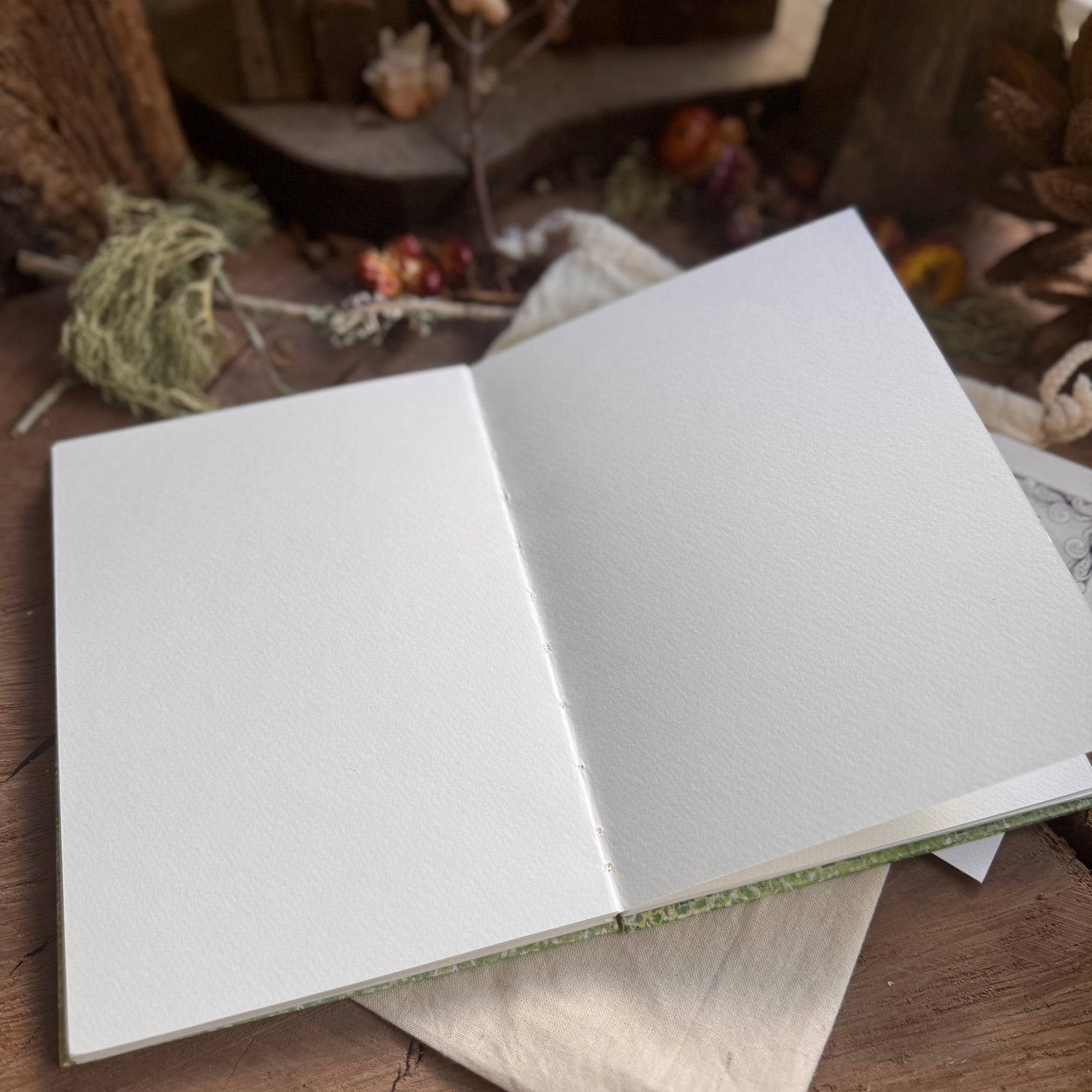 Aine, Queen of the Fairies - A5 Coptic Stitch Journal