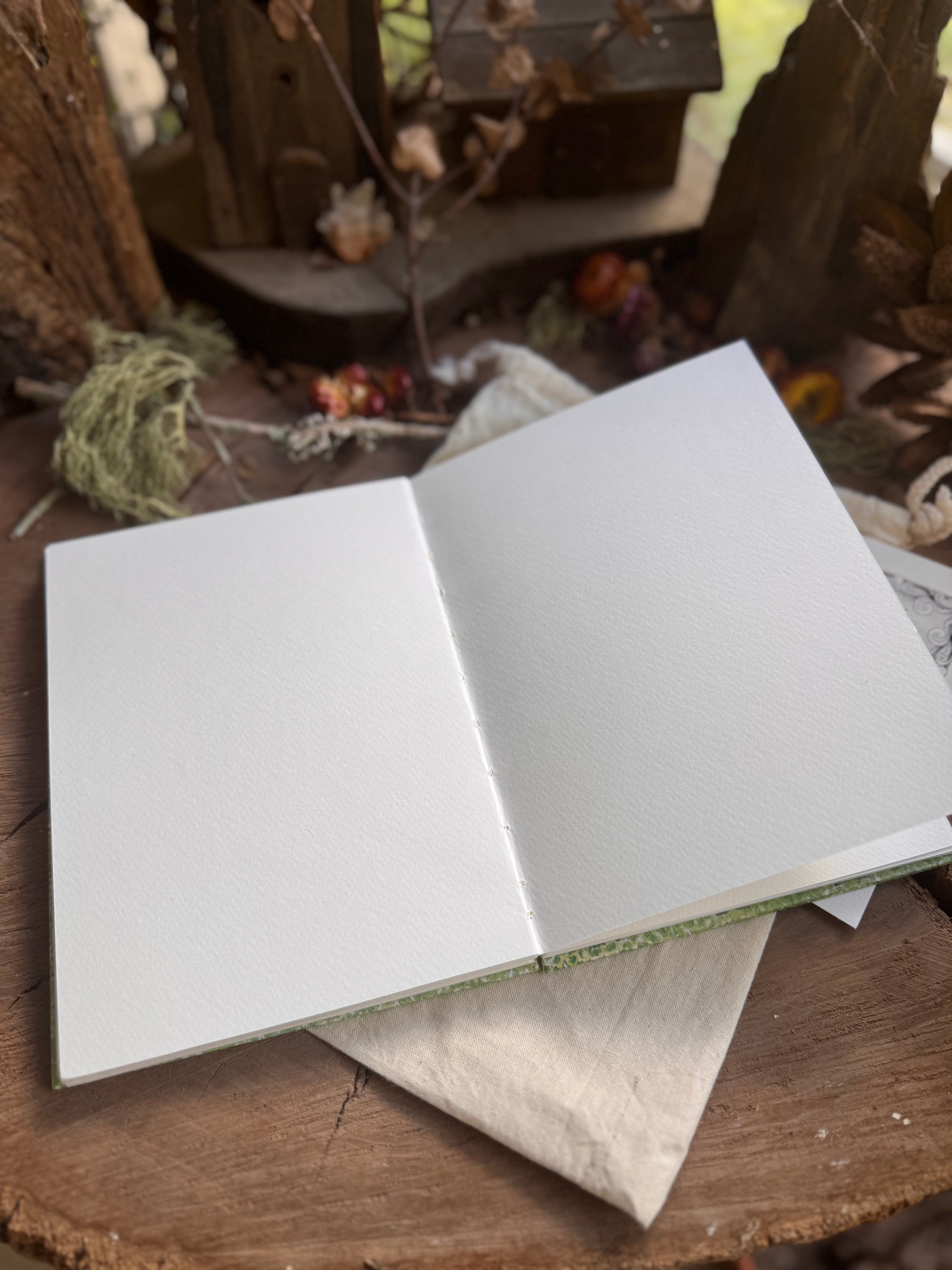 Aine, Queen of the Fairies - A5 Coptic Stitch Journal
