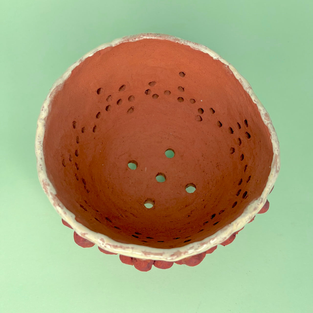 Ceramic gumnut orchid pot