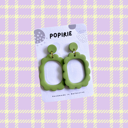 Bubble Hoops Green