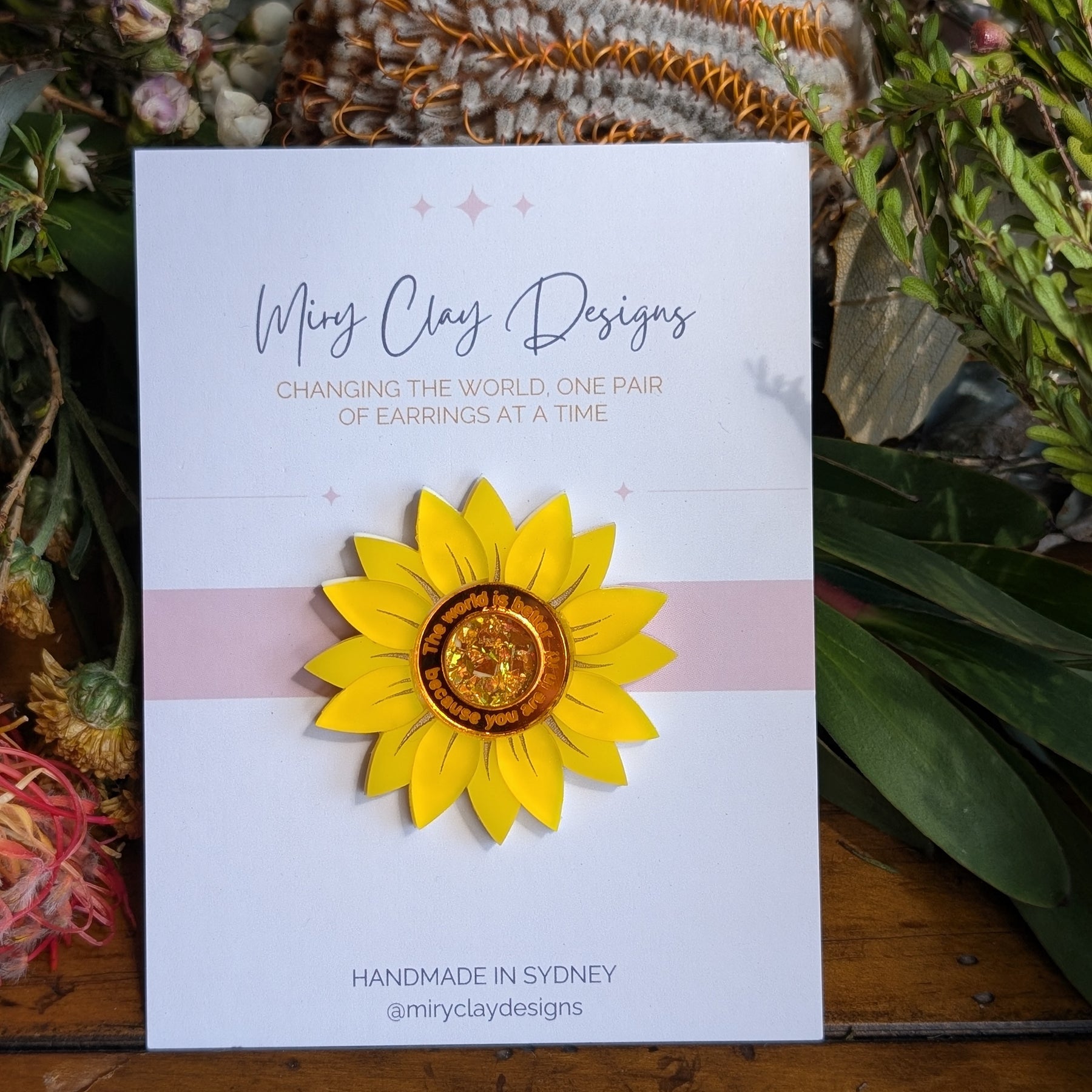 Sunflower Af-fleur-mation Brooch