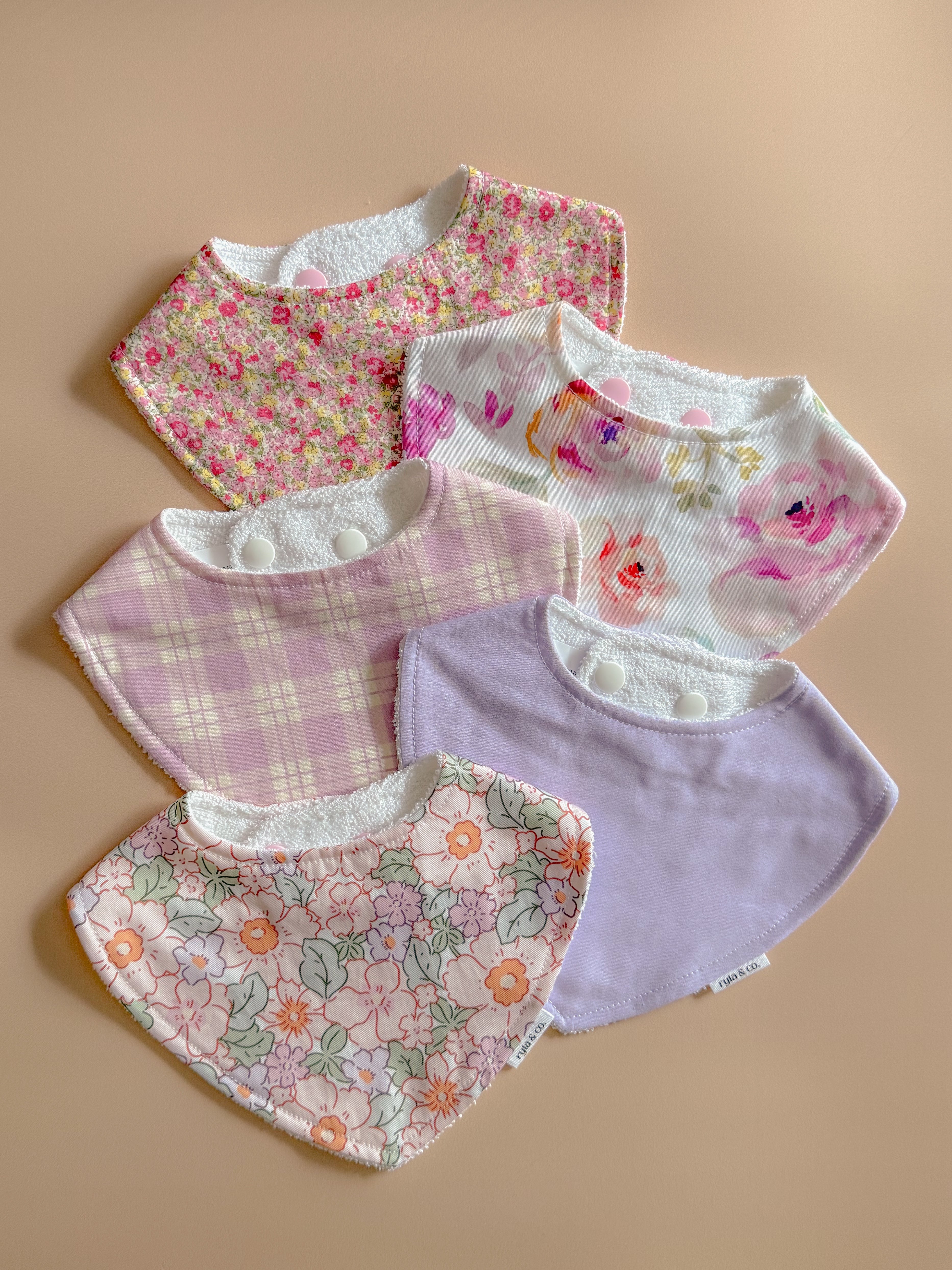 Baby girl dribble set (pack of 5)