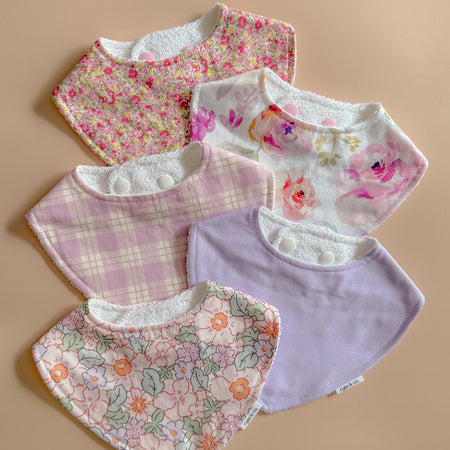Baby girl dribble set (pack of 5)