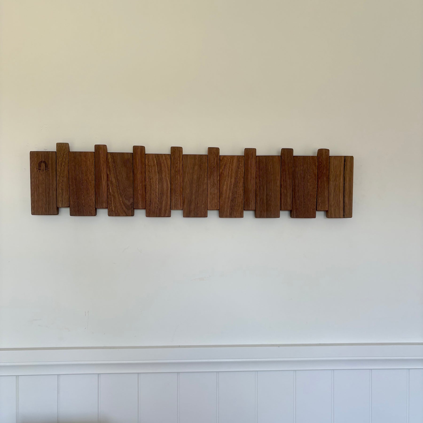 Spotted gum Piano style coatrack extra wide