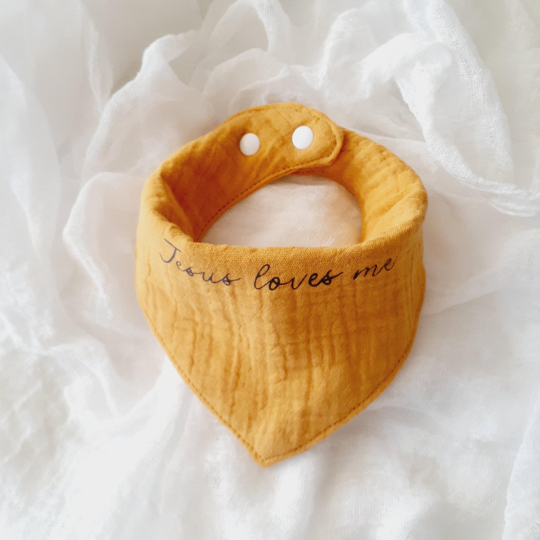 Christian Baby Bib • Cotton Bandana Bib • “Jesus Loves Me” Christian Bib • Faith‑Based Baby Gift • Baby Boy