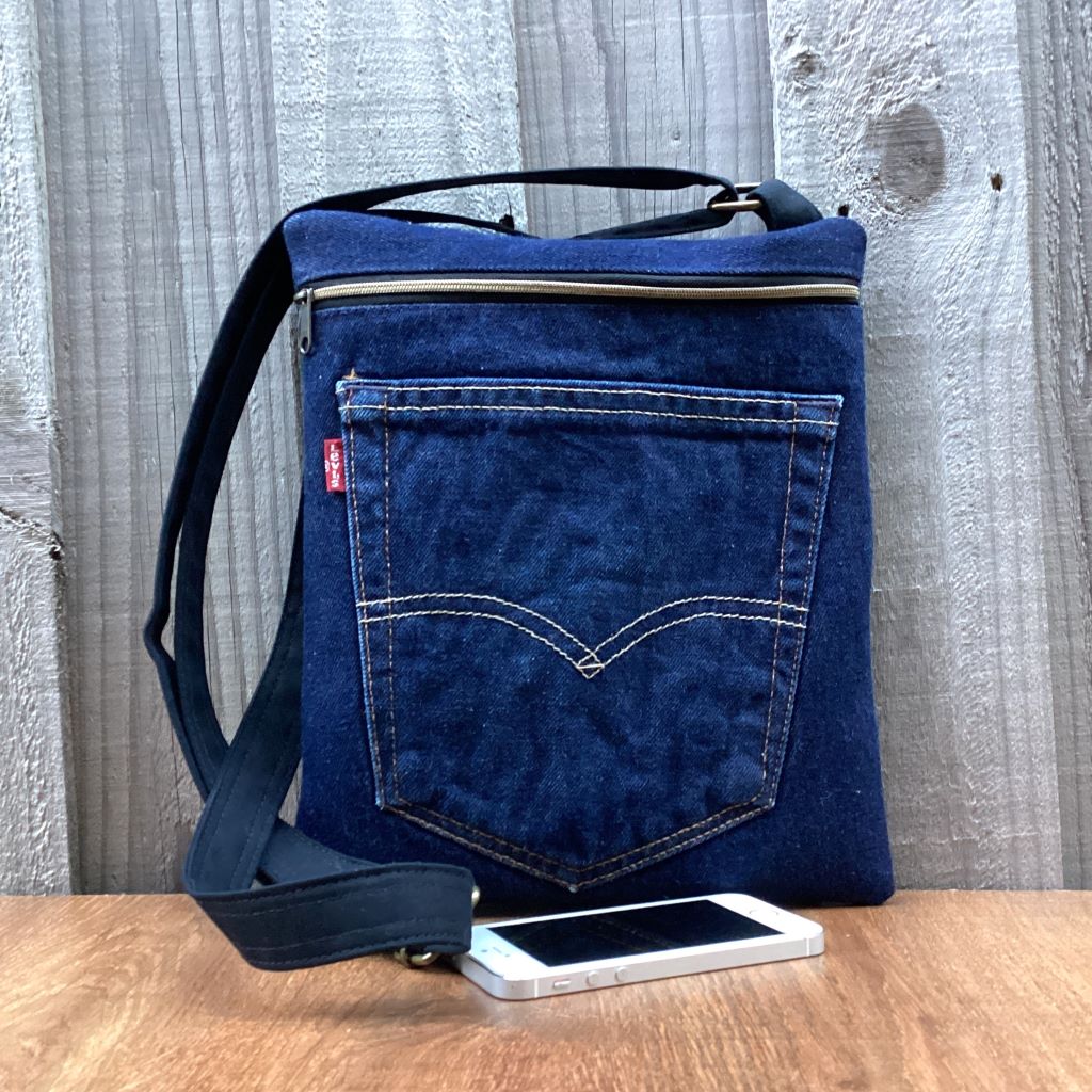Upcycled Denim Crossbody Bag – Levis Back Pocket