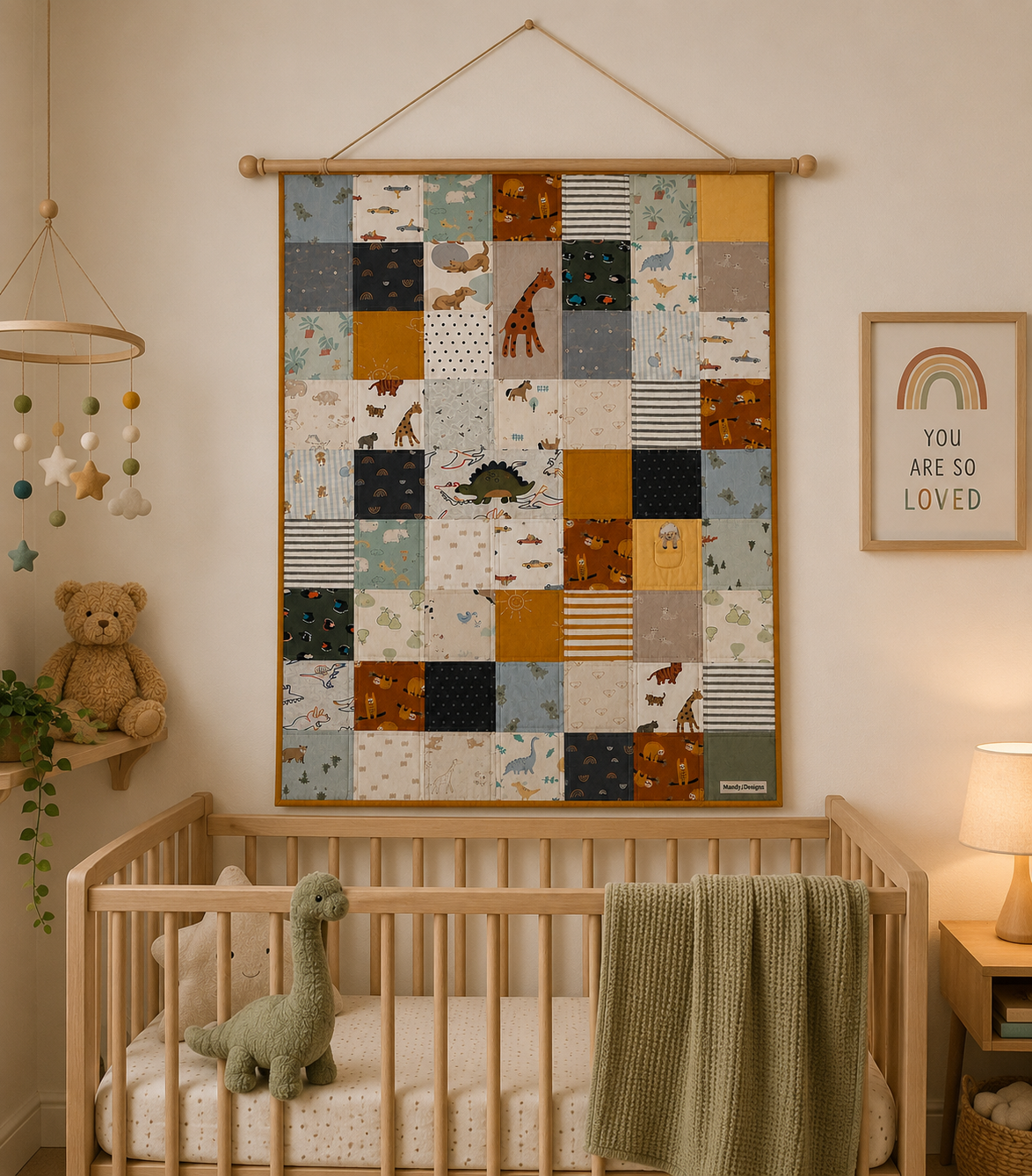 Custom Baby Clothes Memory Quilt – Personalised Keepsake Blanket