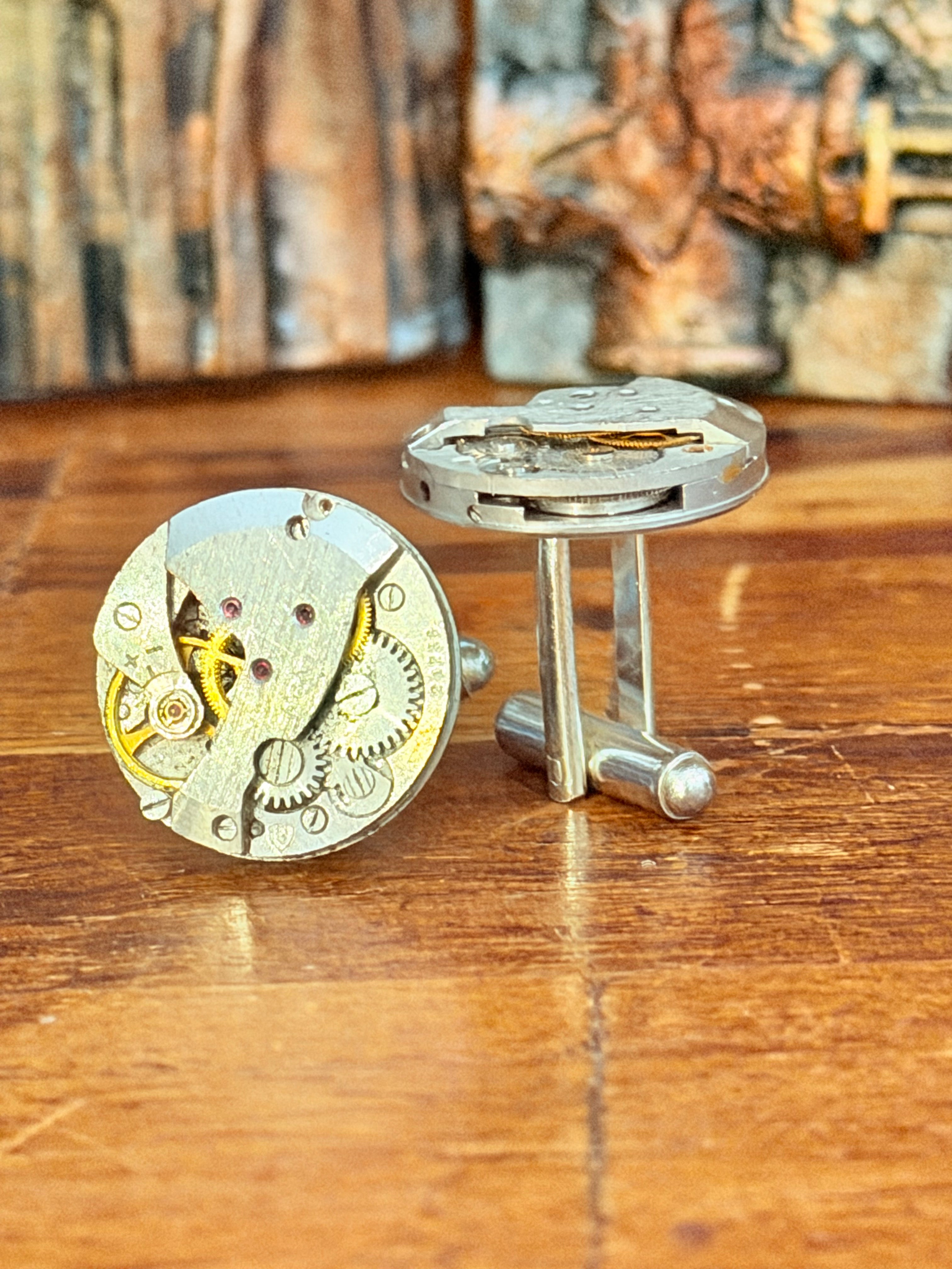 Steampunk Watch Movement Cufflinks