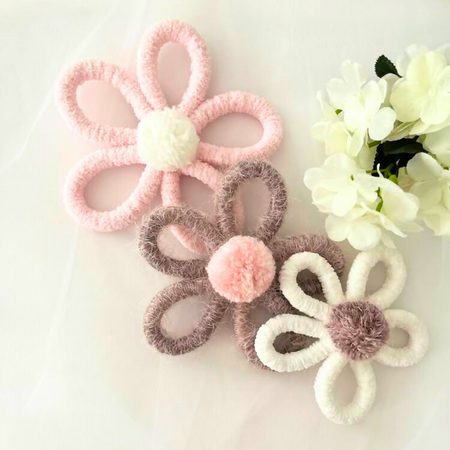 Macrame Flower Wall Hanging, Baby Nursery Decor, Girls Room Decor