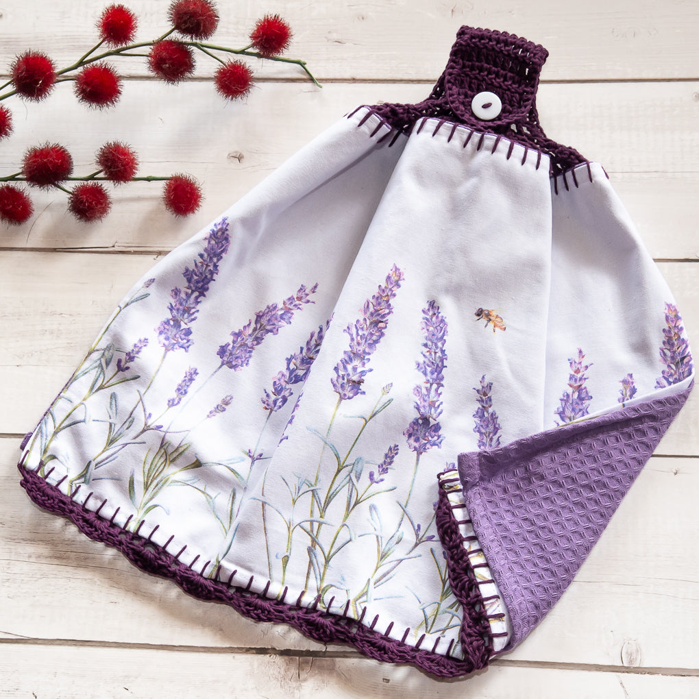 Floral Lovers Hanging Tea Towels/Hand Towels - Double Sided