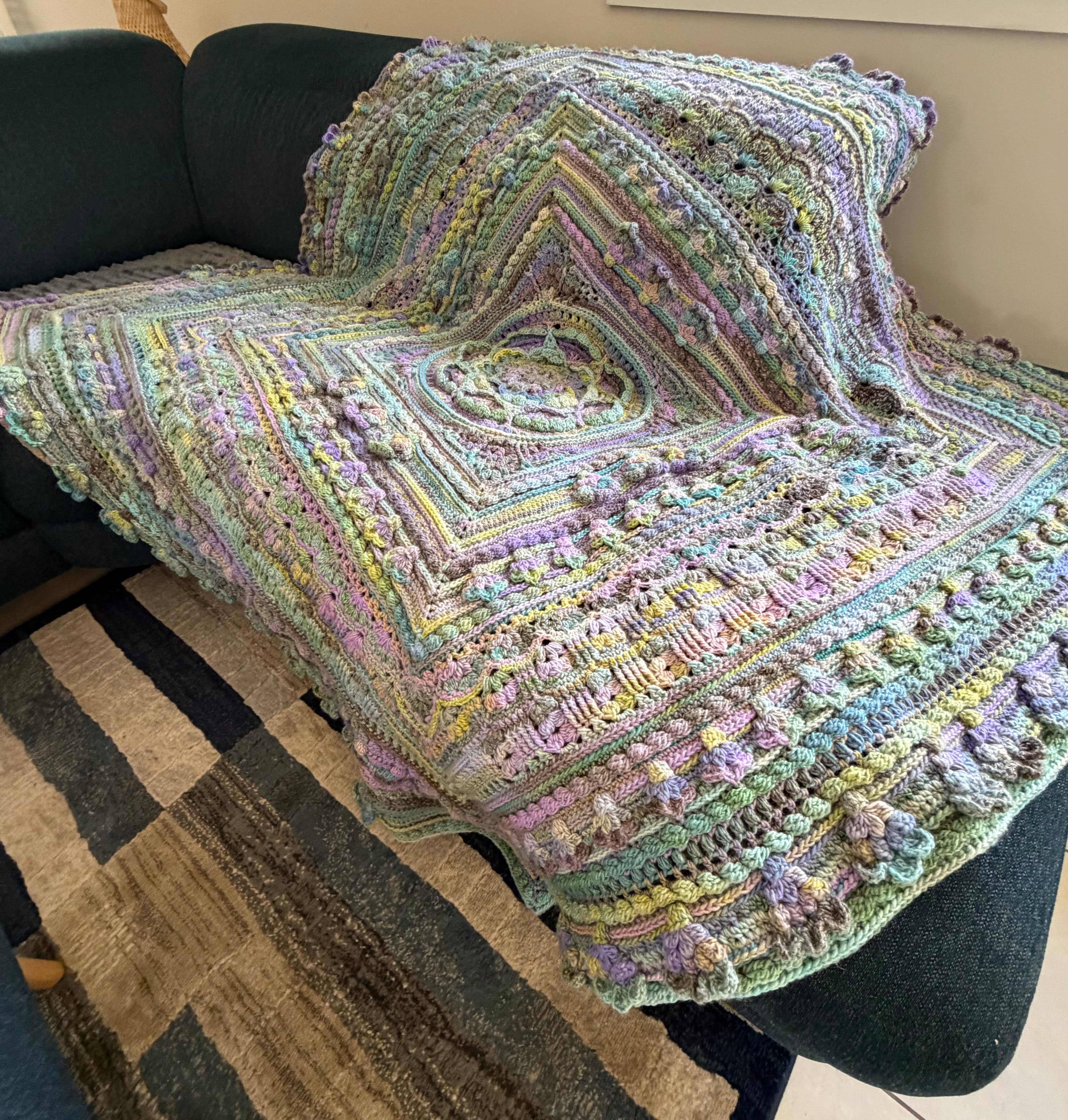 #121 - Large Crocheted Blanket