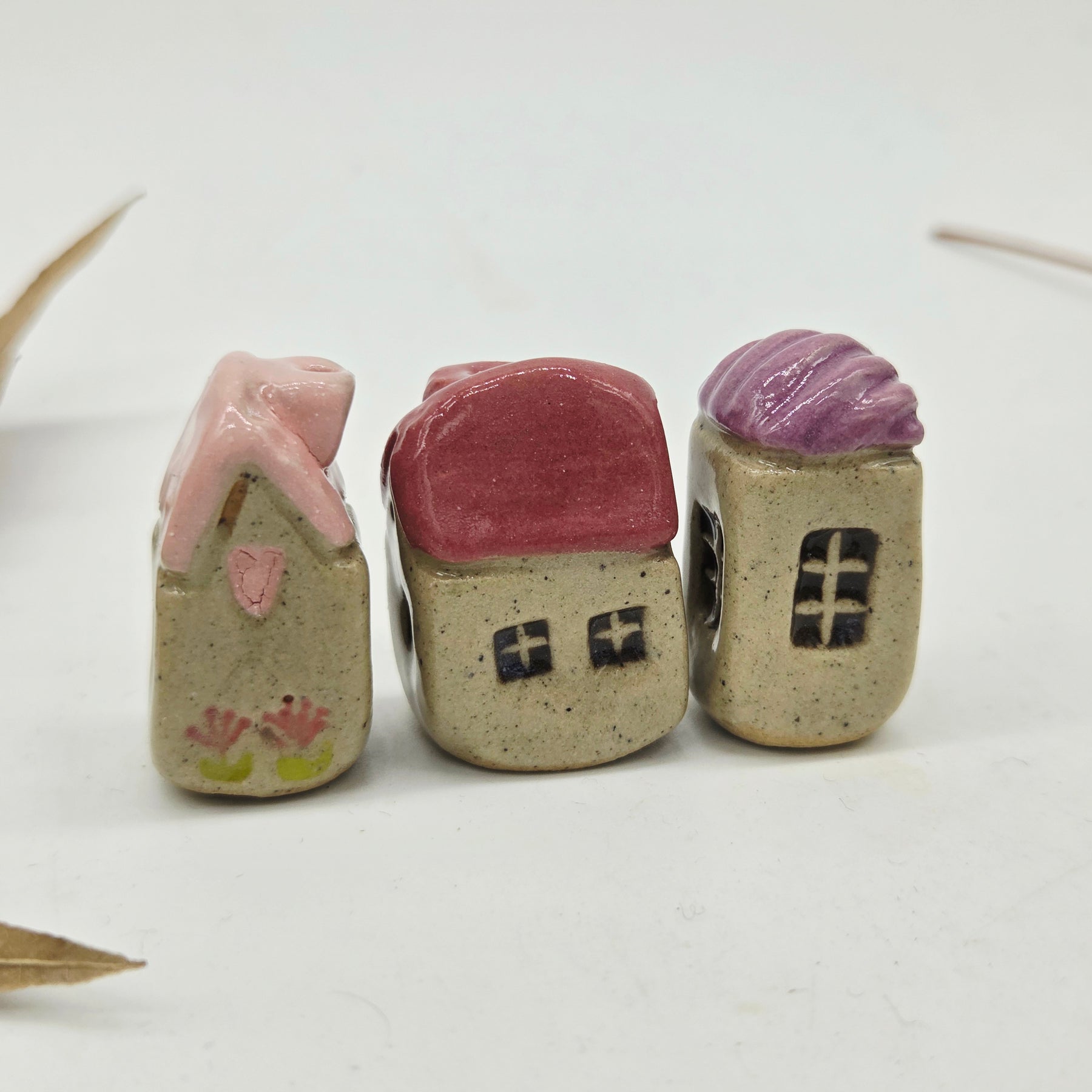 Tiny Ceramic Village - Apple Blossom Court