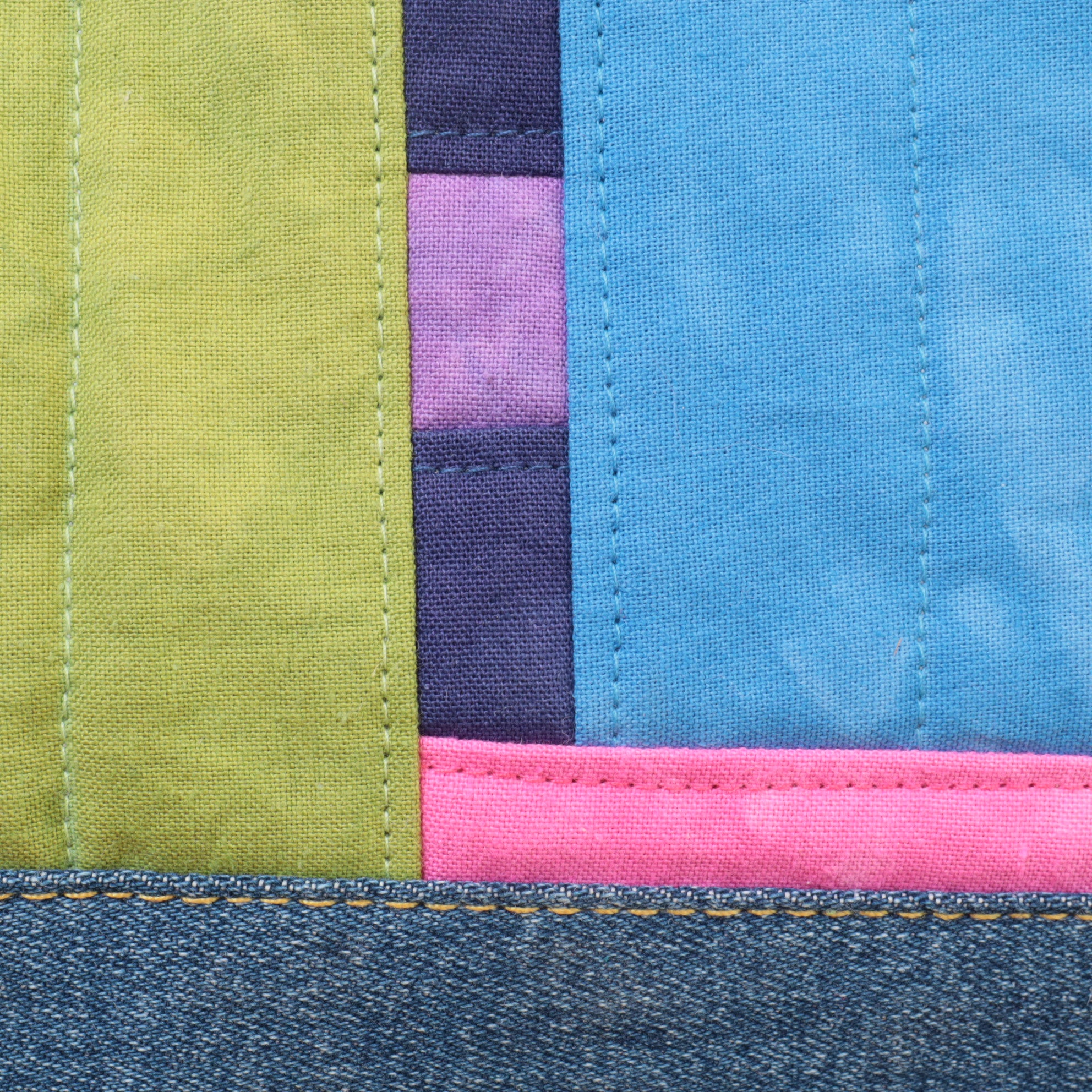 Hand Dyed Zipper Pouch, Makeup Bag, Sewing Pouch.