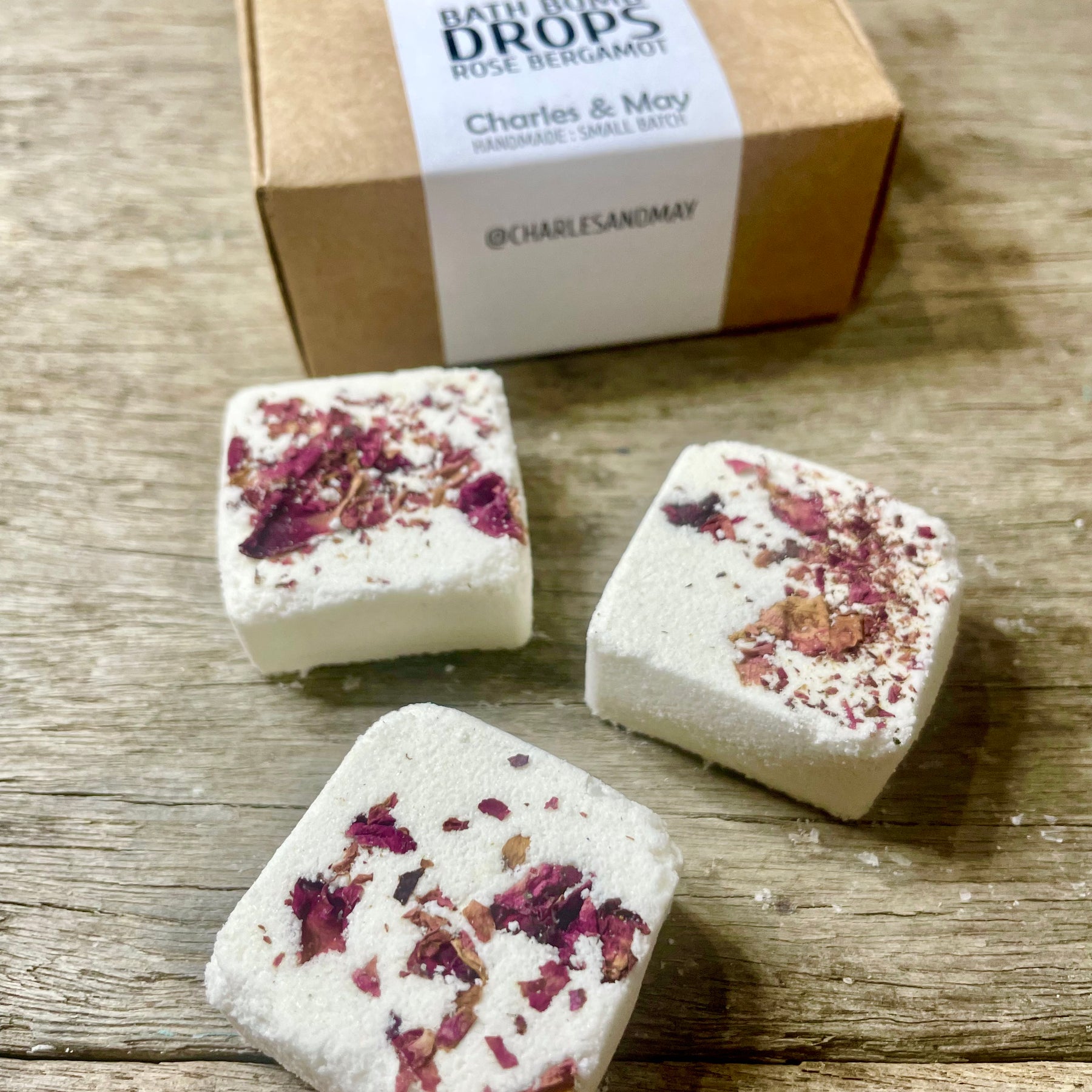 ROSE BERGAMOT BATH BOMB DROPS