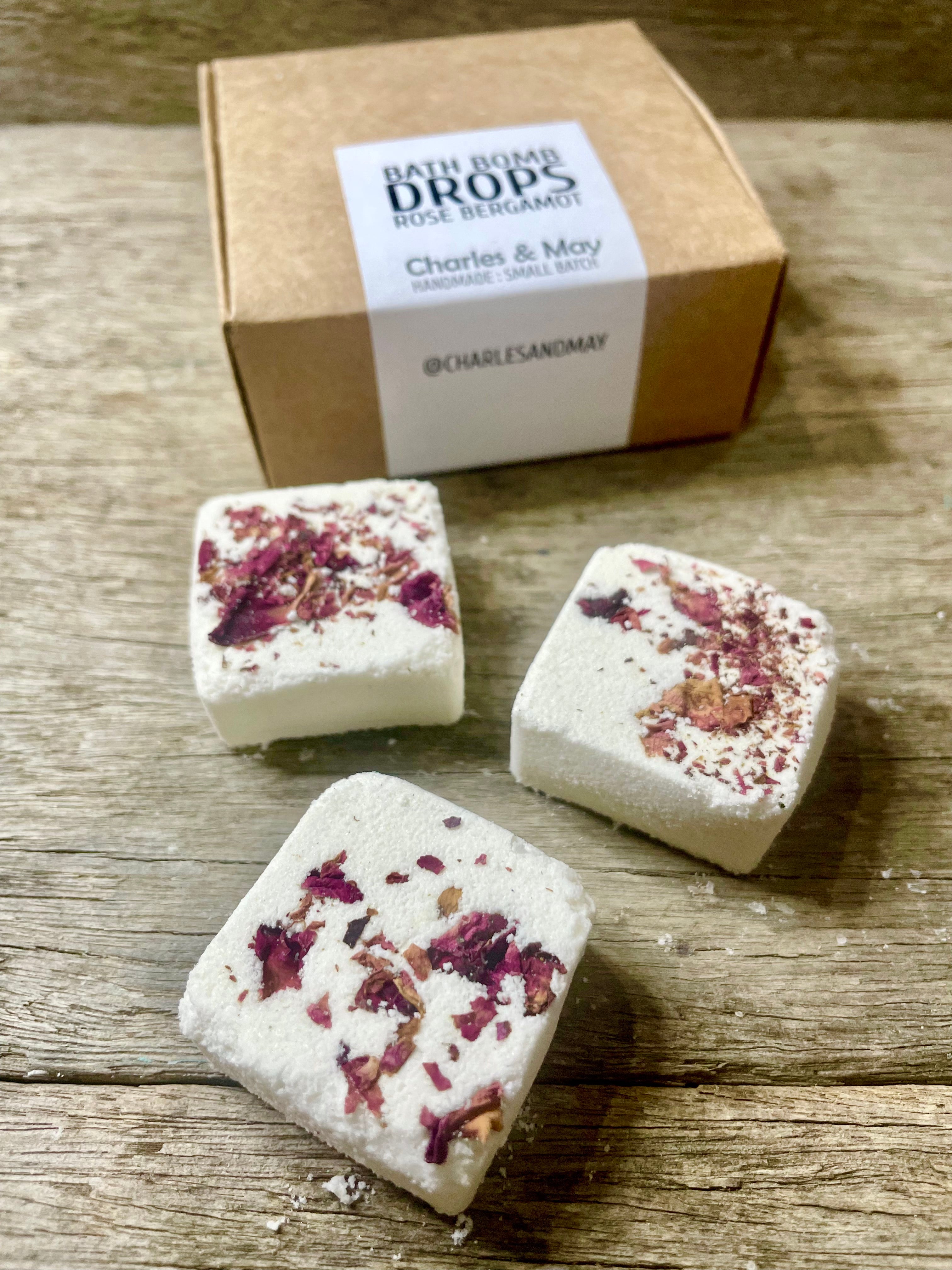 ROSE BERGAMOT BATH BOMB DROPS