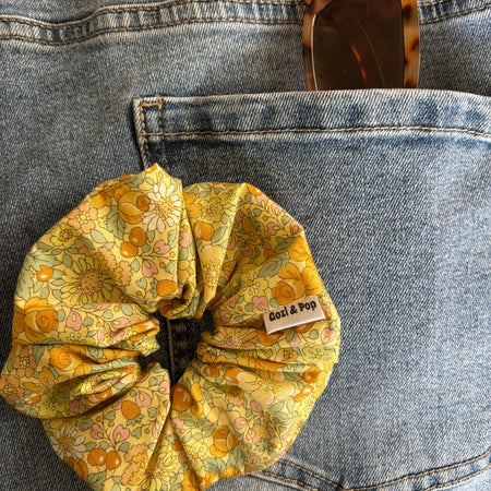 Honey Meadow Floral Scrunchie