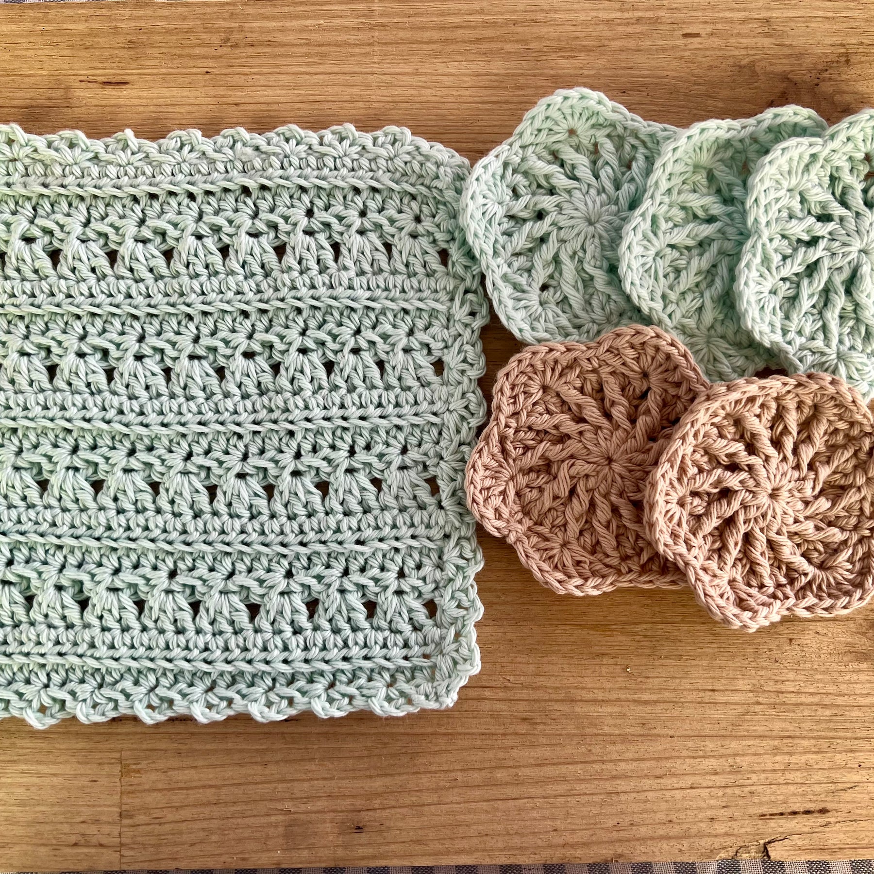 Self Care Gift Set, Crochet Bath Set, Eco Friendly Self Care Gift, Beach House Gift