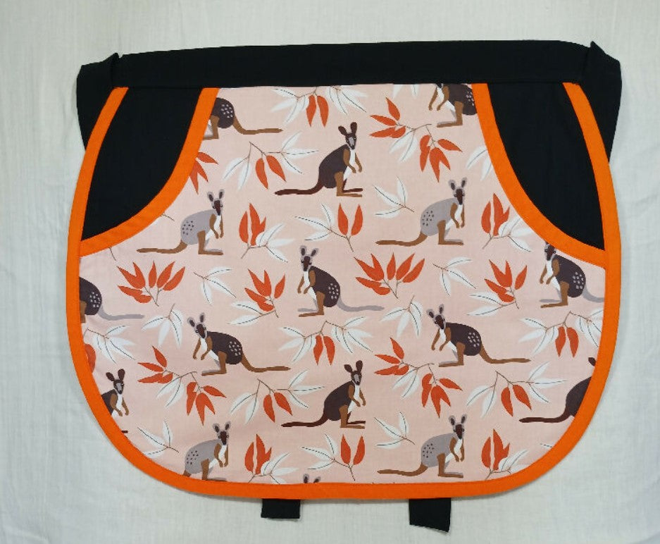 Peg or Utility Apron with Kangaroo Australiana design