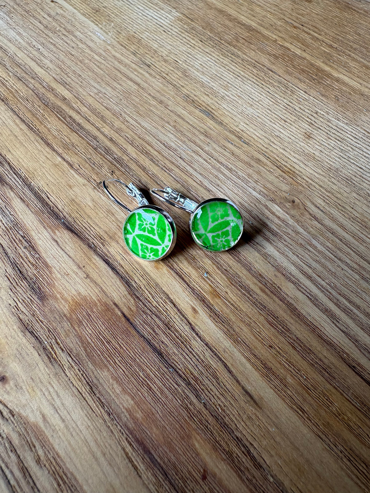 Japanese paper Resin earrings