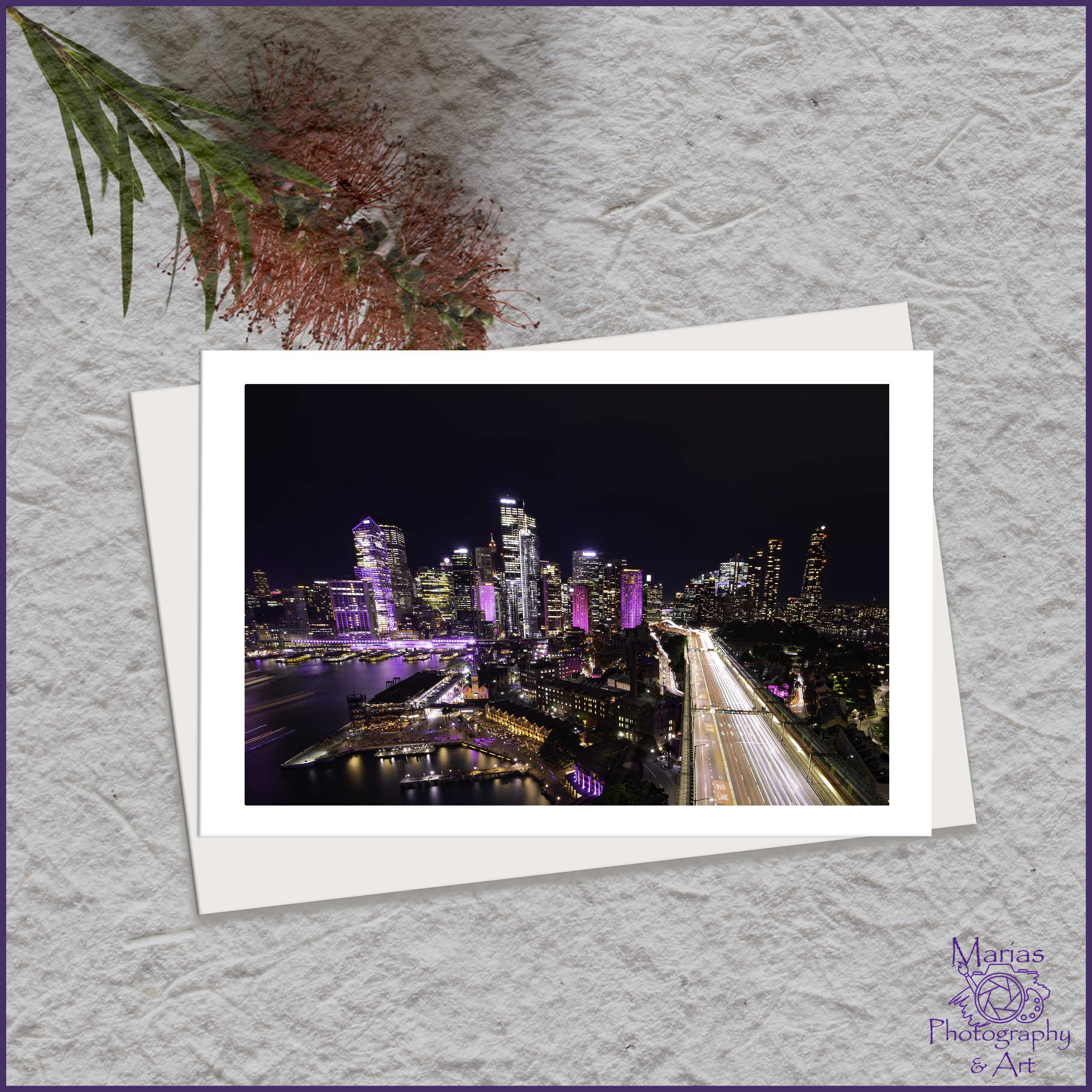 Blank Greeting Card - Vivid 2025, Sydney series
