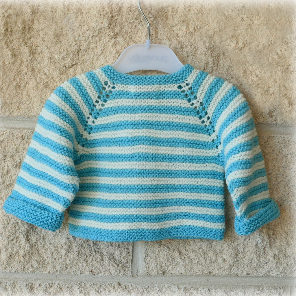Cardigan/jacket: hand knitted, wool, free shipping