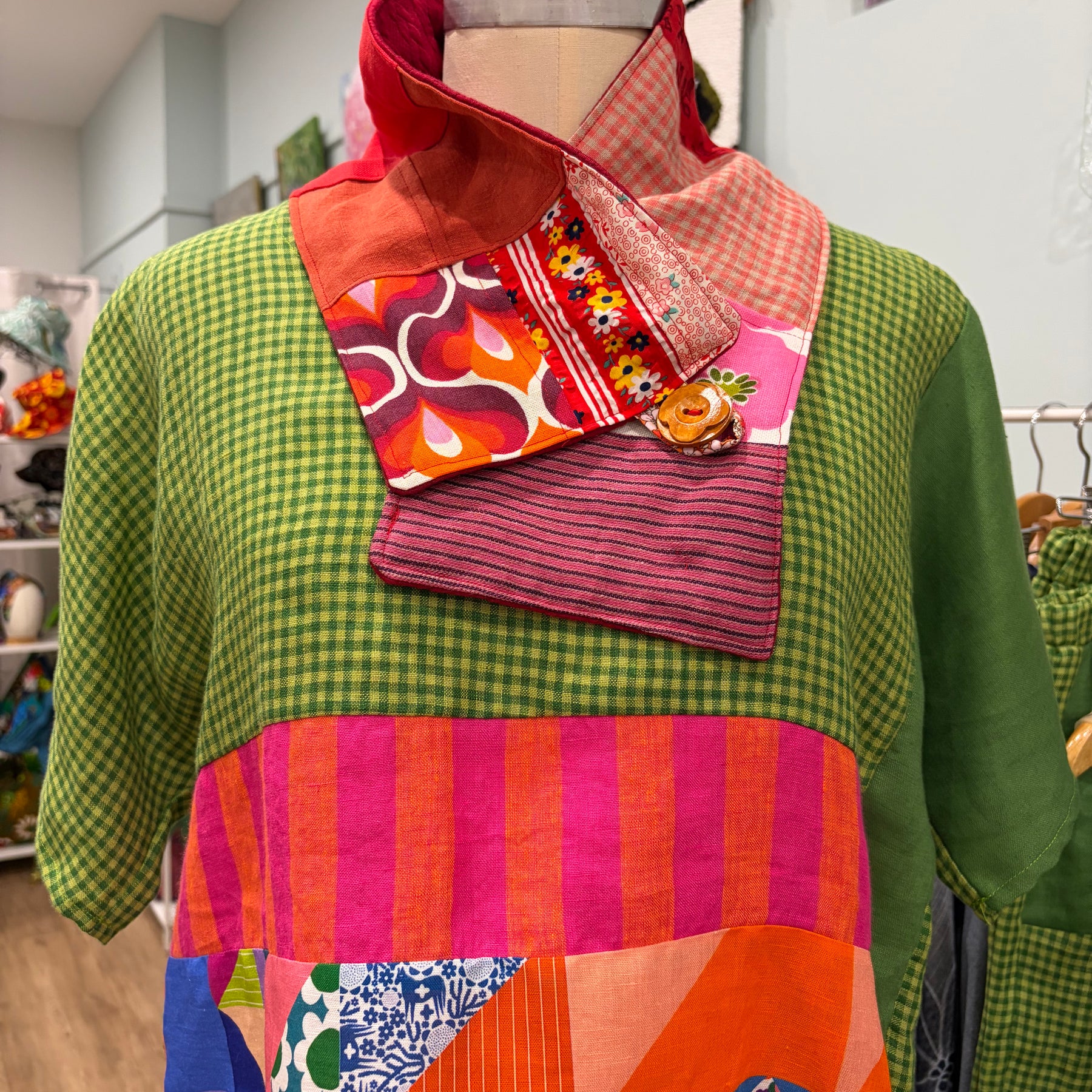 gorgeous red patchwork scarf - violetclothing - free postage