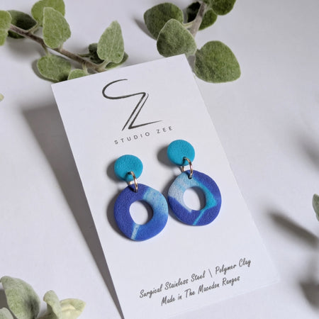 Donut Drop Earrings
