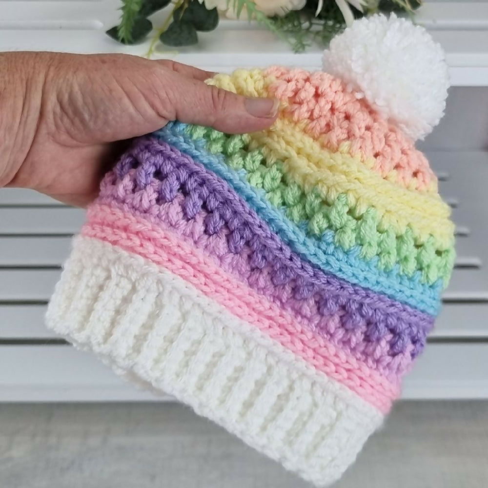 Rainbow Beanie 3