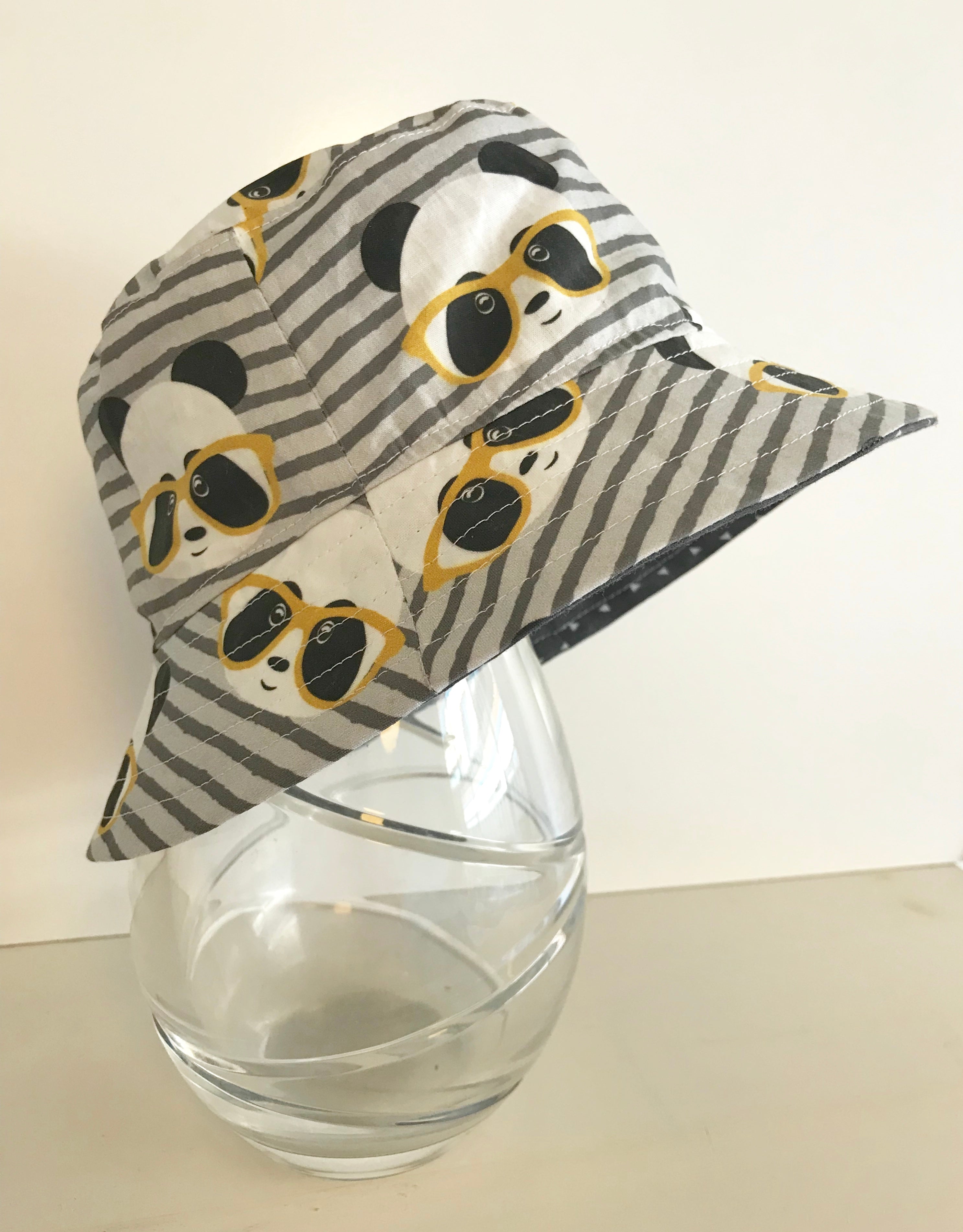 Ready to post- Small size regular brim hats with chin strap- reduced price