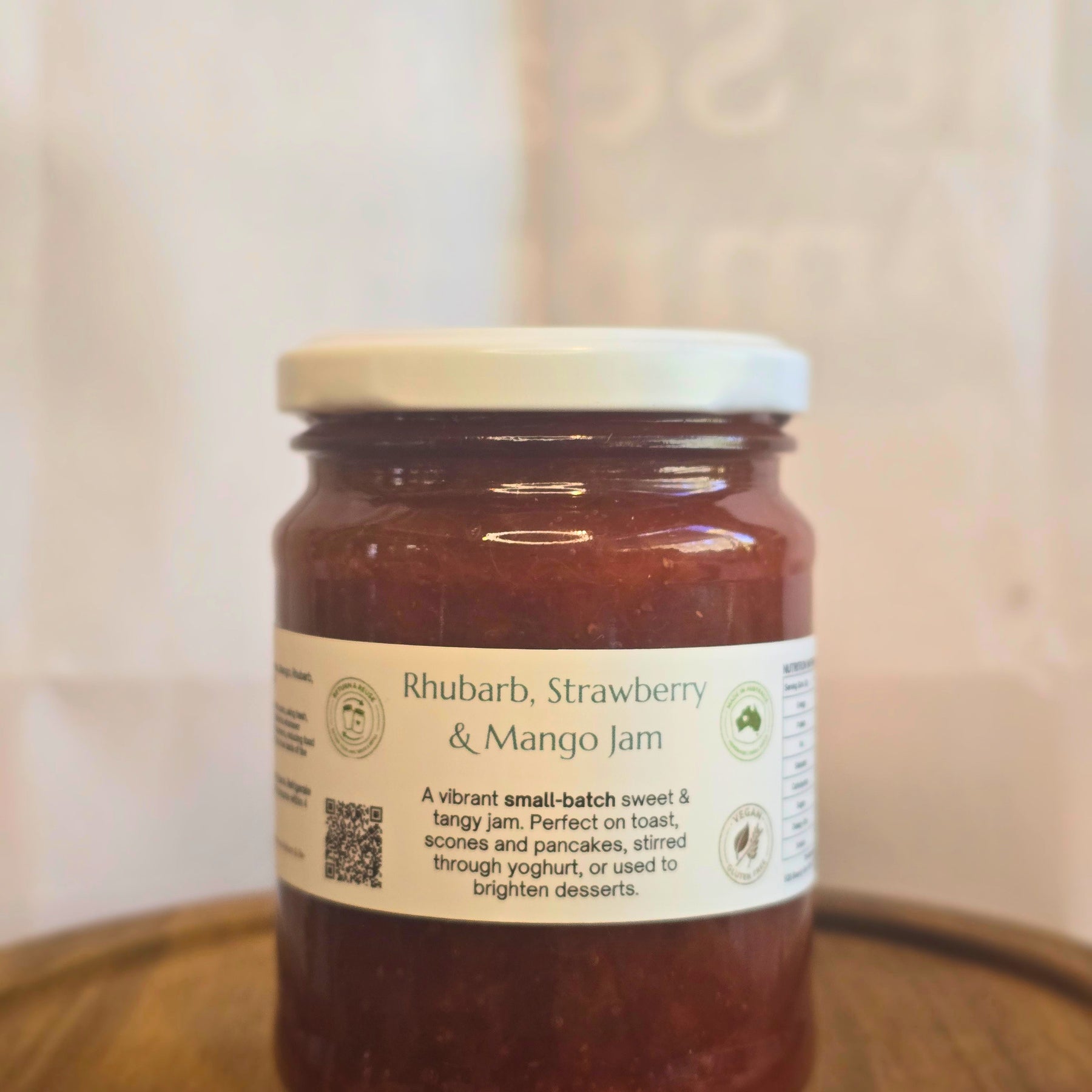 Rhubarb, Strawberry & Mango Jam