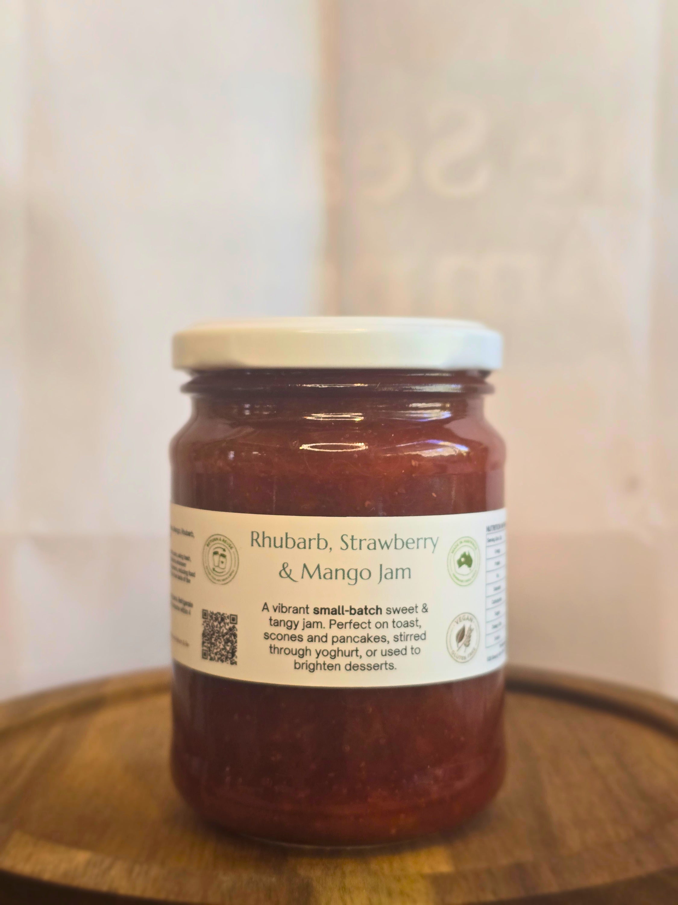 Rhubarb, Strawberry & Mango Jam
