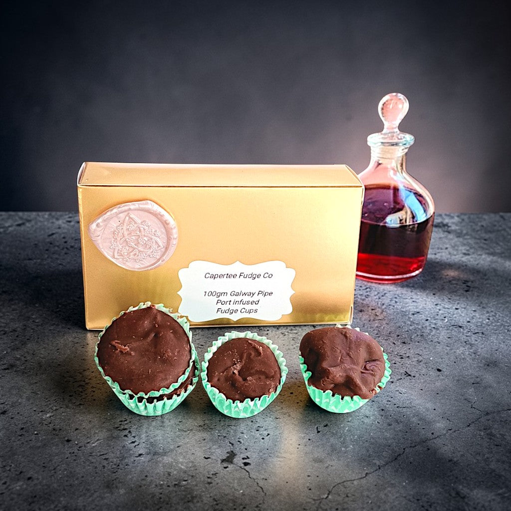 100gm Galway Pipe Port Infused Fudge