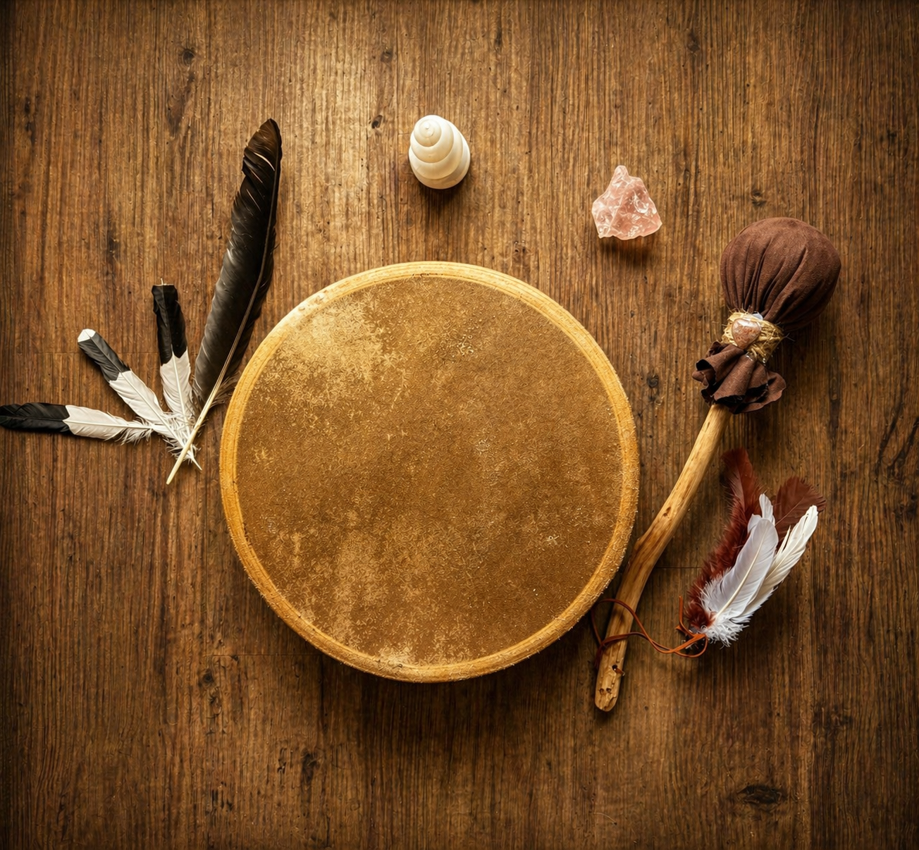 14“ Kangaroo Medicine Drum - A Drum for the Journey Within