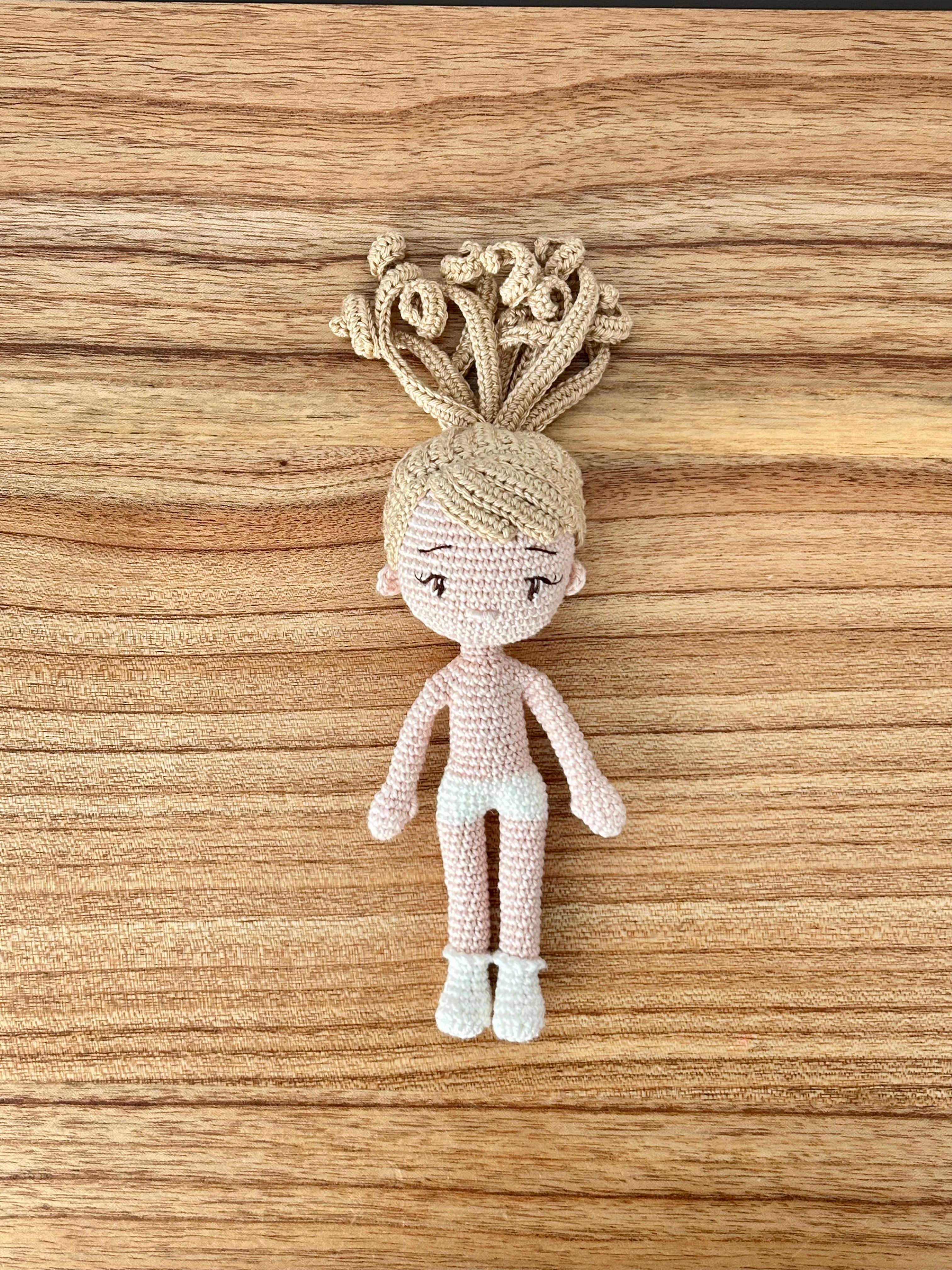 Hazel | Mini Crochet Doll | The Enchanted Meadow Collection | Ready to Ship