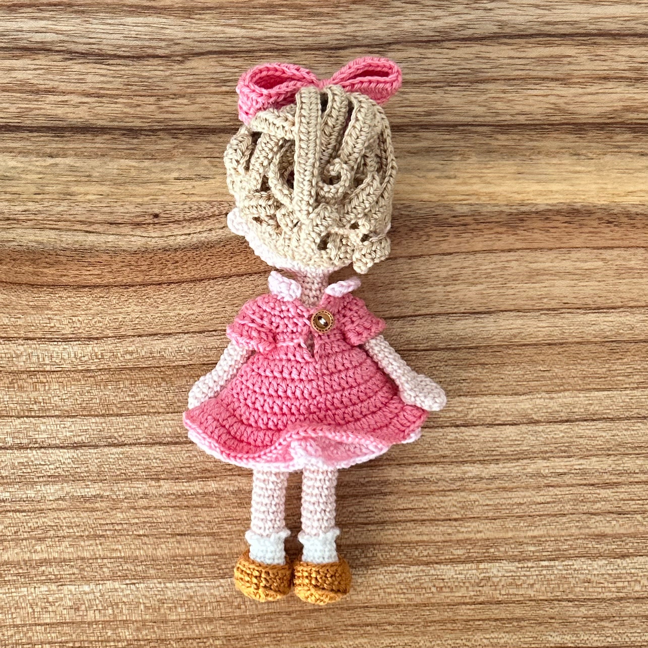 Hazel | Mini Crochet Doll | The Enchanted Meadow Collection | Ready to Ship